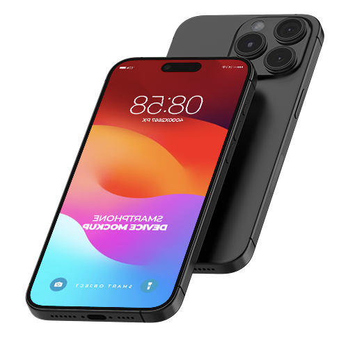 Smartphone moderno con pantalla de inicio encendida