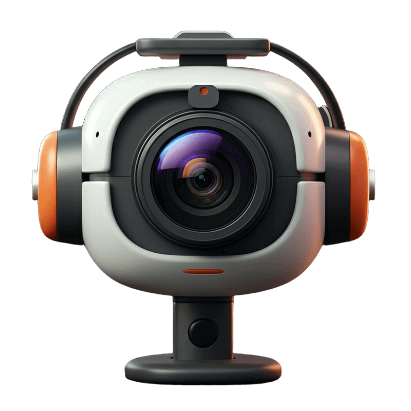 Cámara con diseño divertido y moderno.